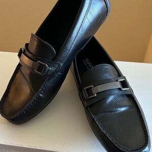 Alexander McQueen Dark Leather Slip-Ons
